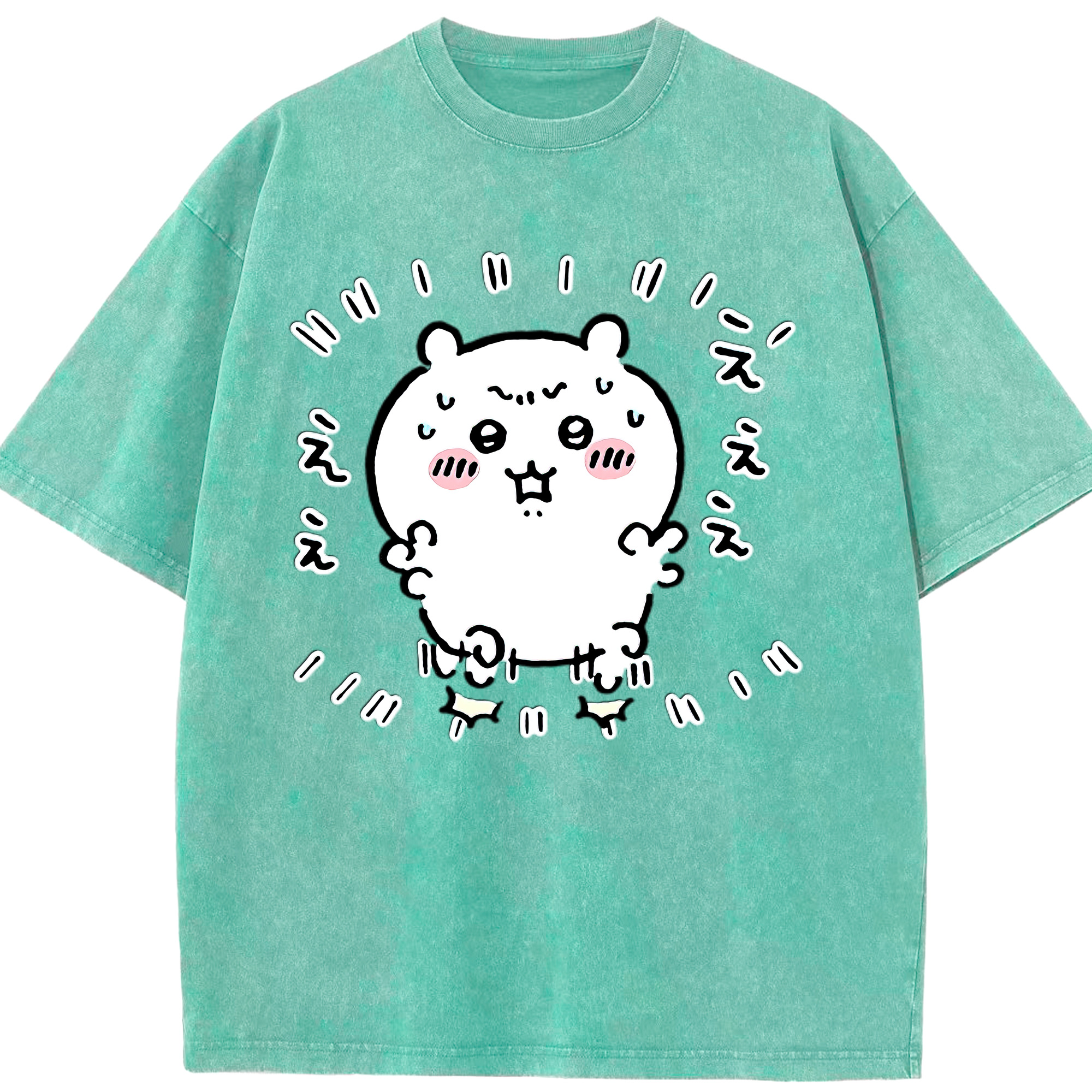 （画像用） ちいかわ ちいかわ Chii-kawa chiikawa 綿100% ヴィンテージ風 半袖Tシャツ（フロントプリント）